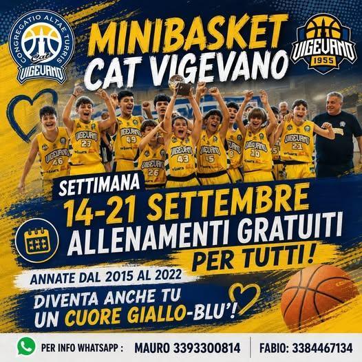 CAT Vigevano: una settimana per innamorarsi del basket