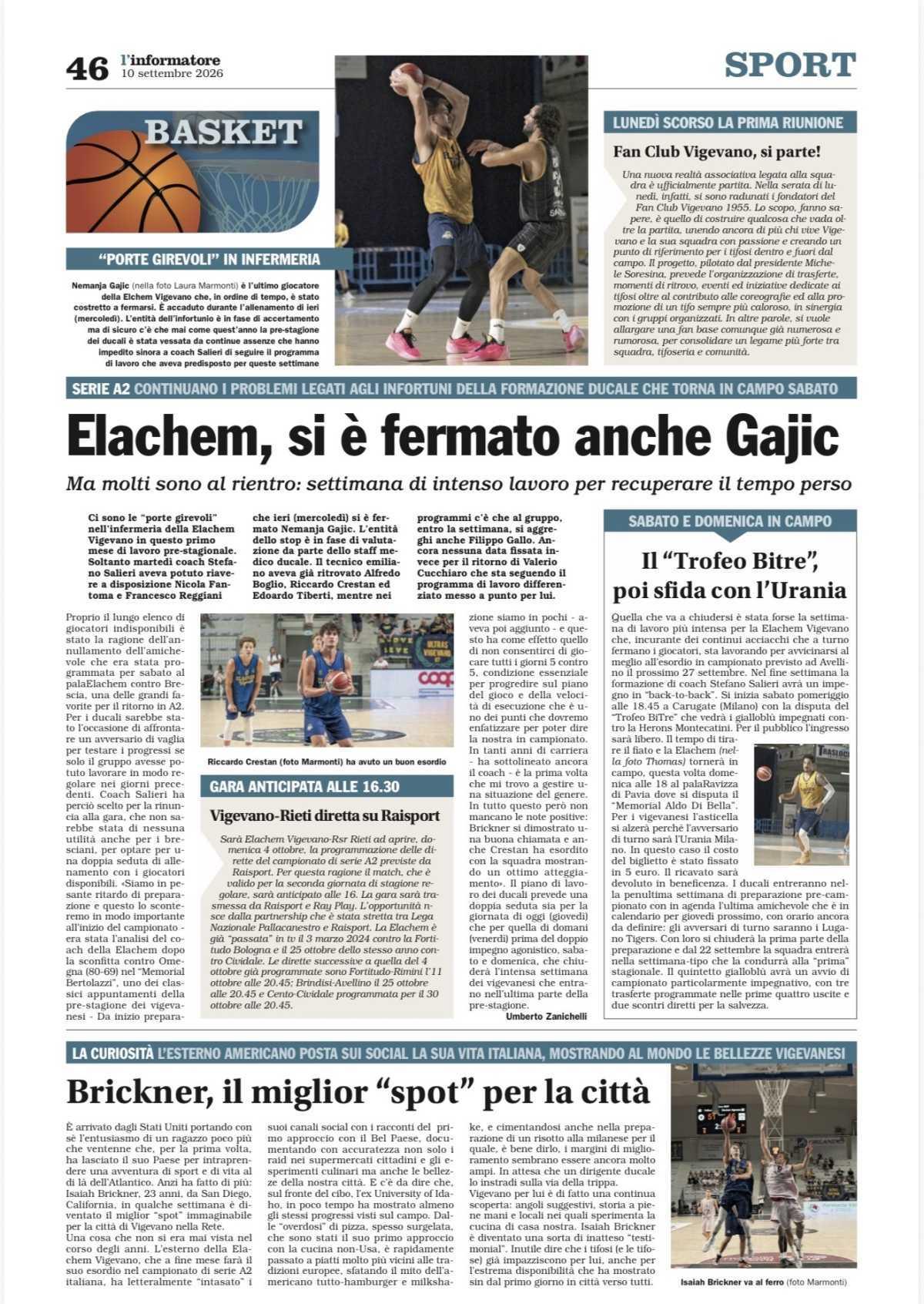 11/09/26 - L’Informatore Vigevanese 