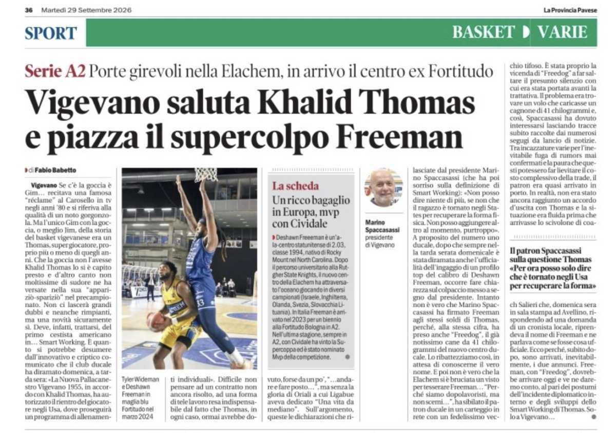 29/09/26 - La Provincia Pavese