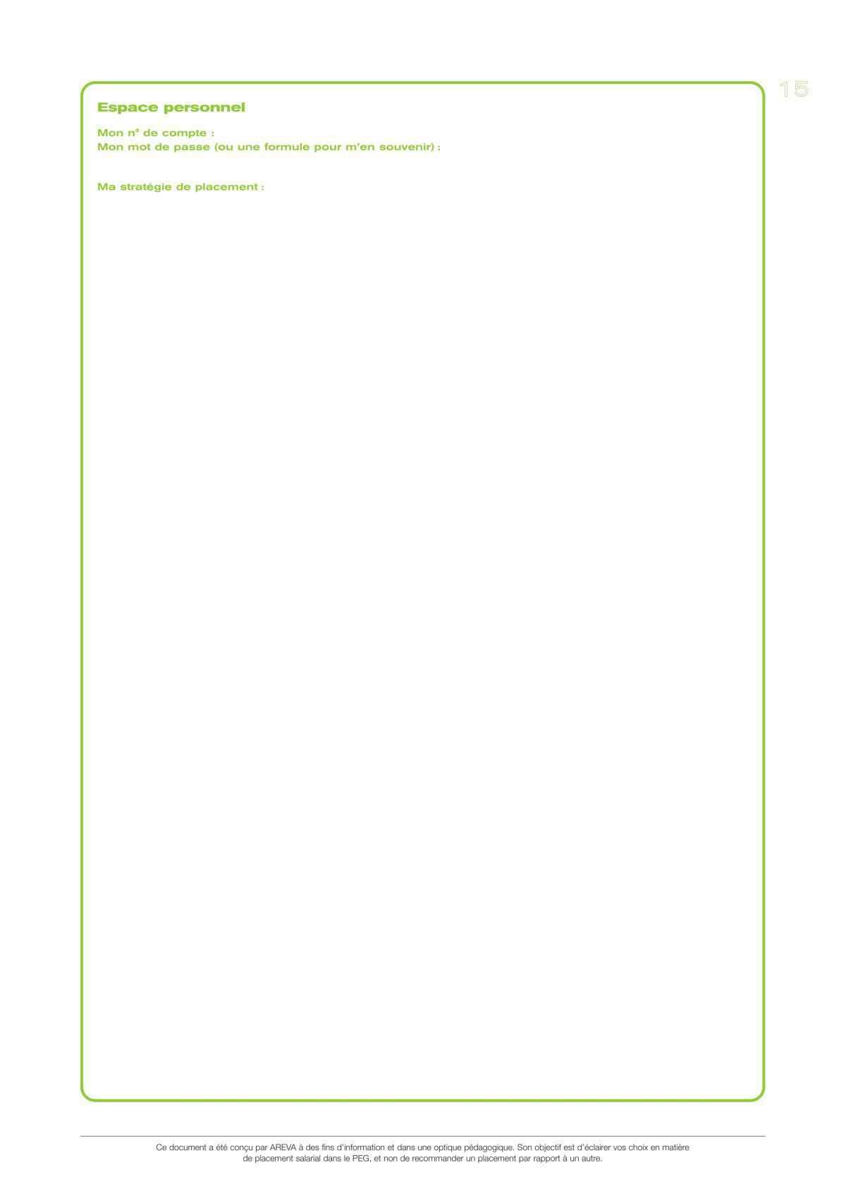 PEG formulaire de versement volontaire