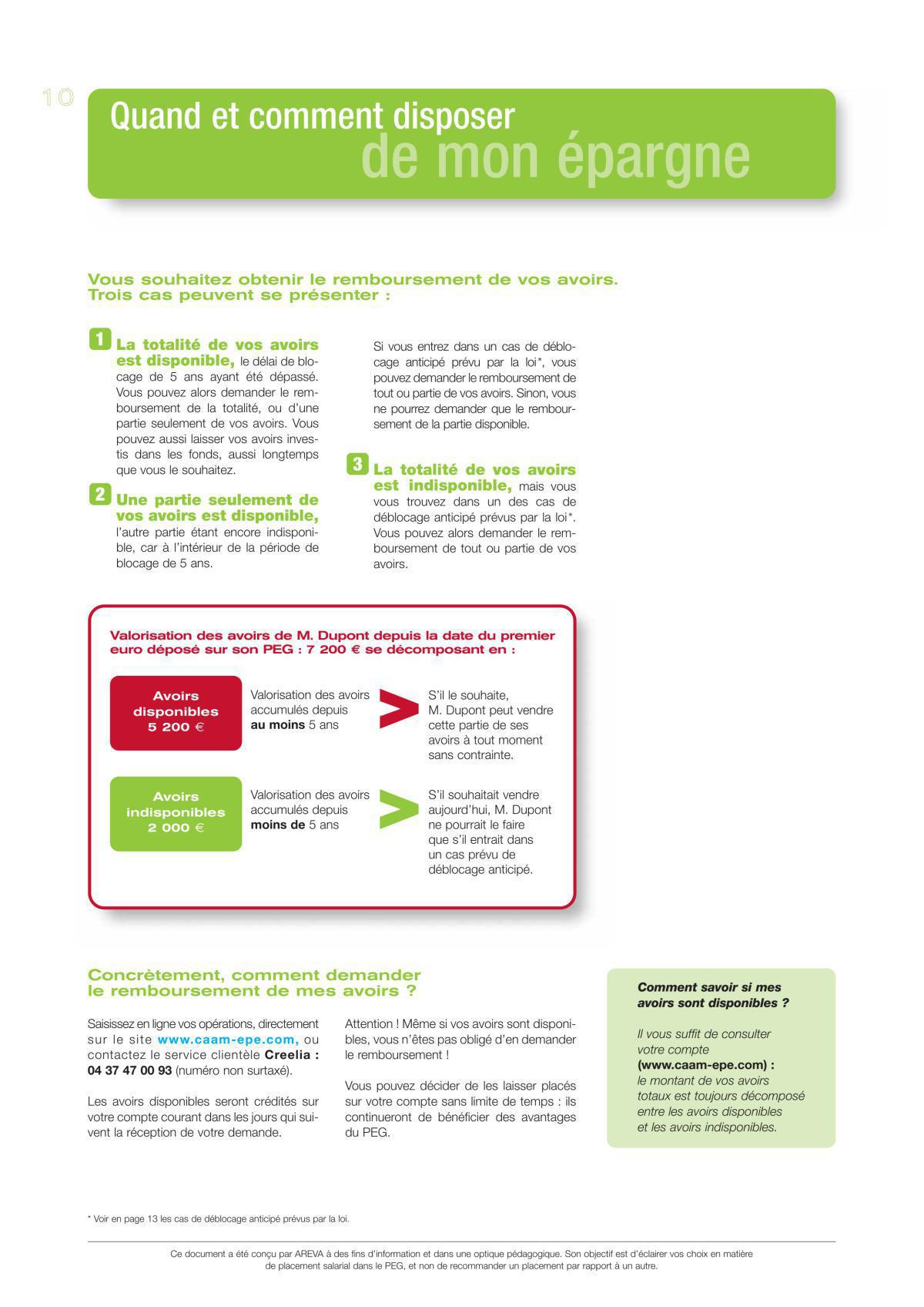 PEG formulaire de versement volontaire
