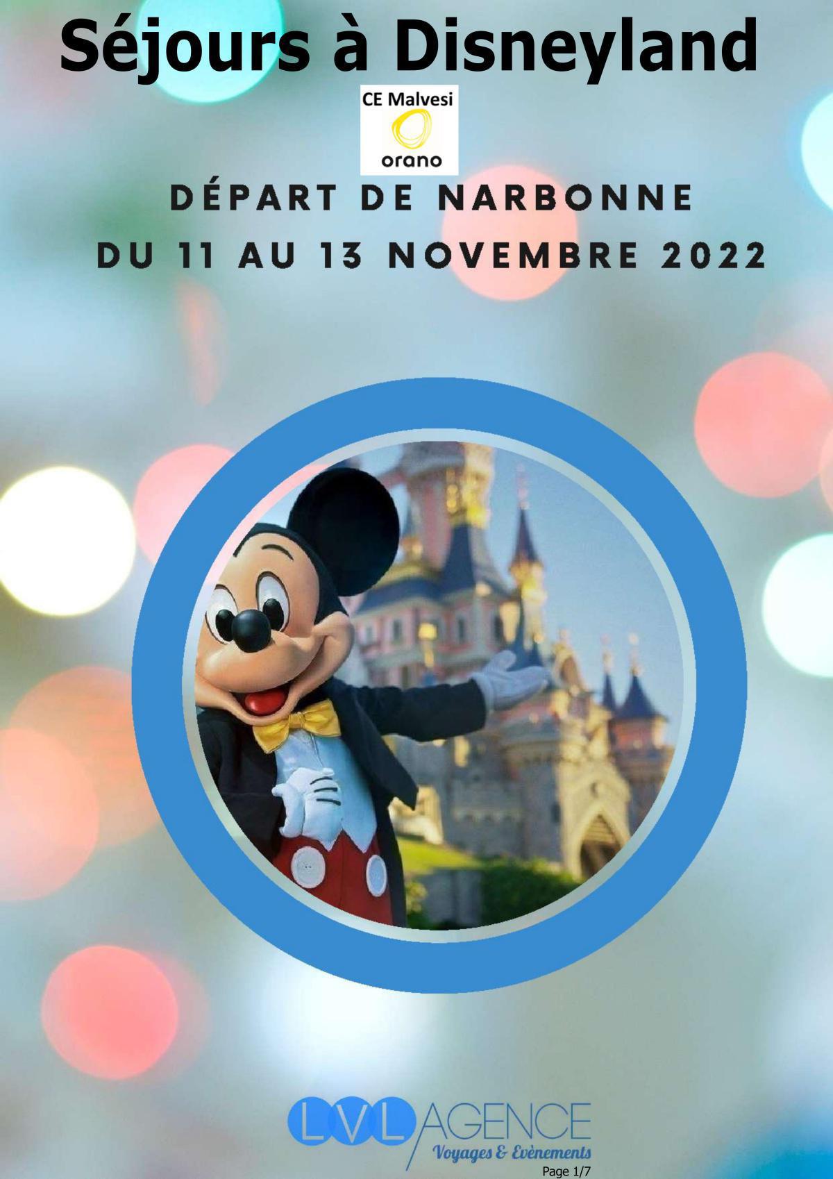 Séjour Disney