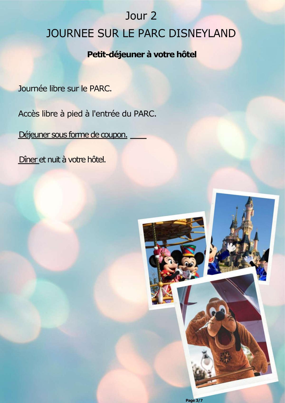 Séjour Disney
