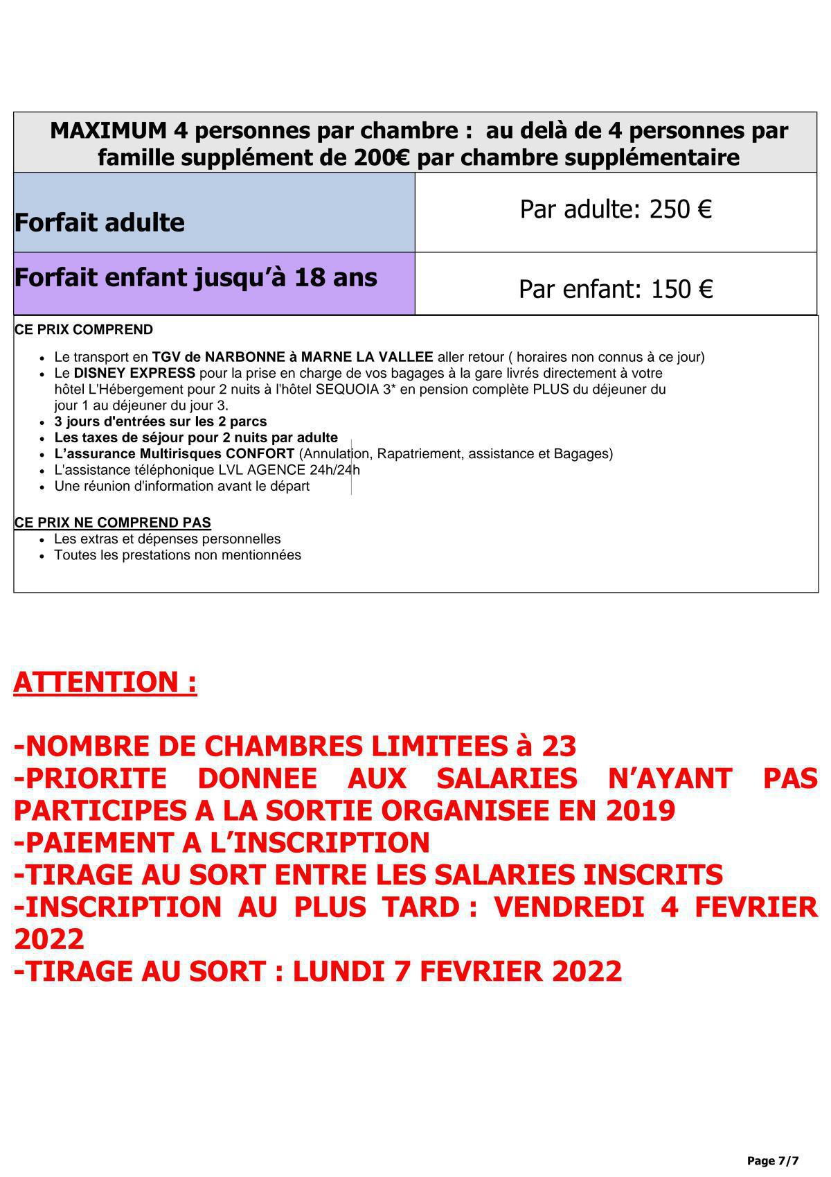 Séjour Disney