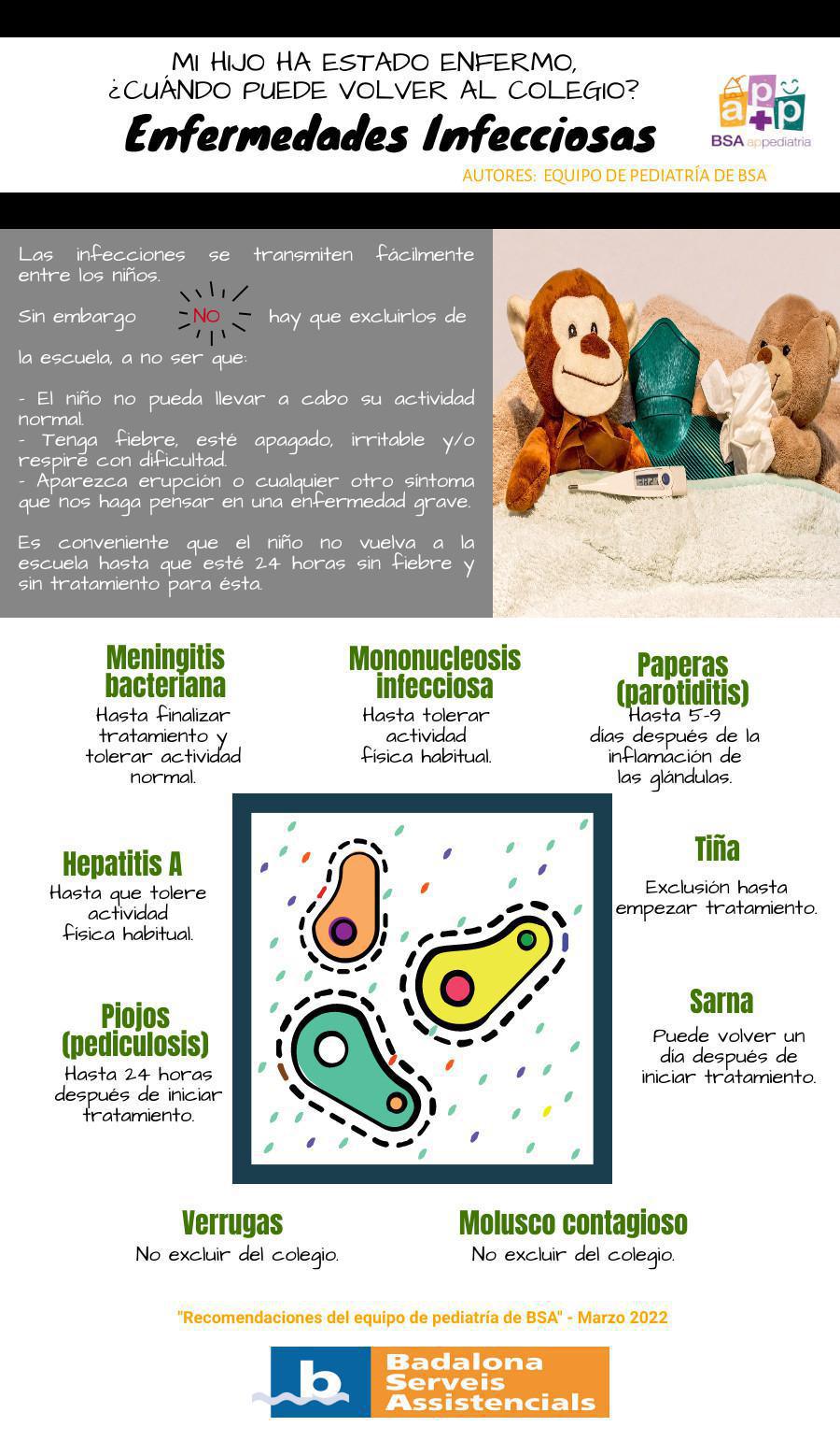 tiene una enfermedad infecciosa ?