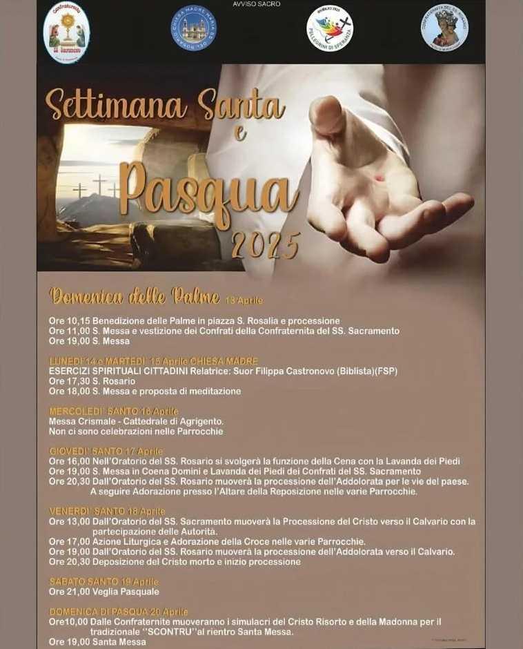 Settimana Santa e Pasqua 2025