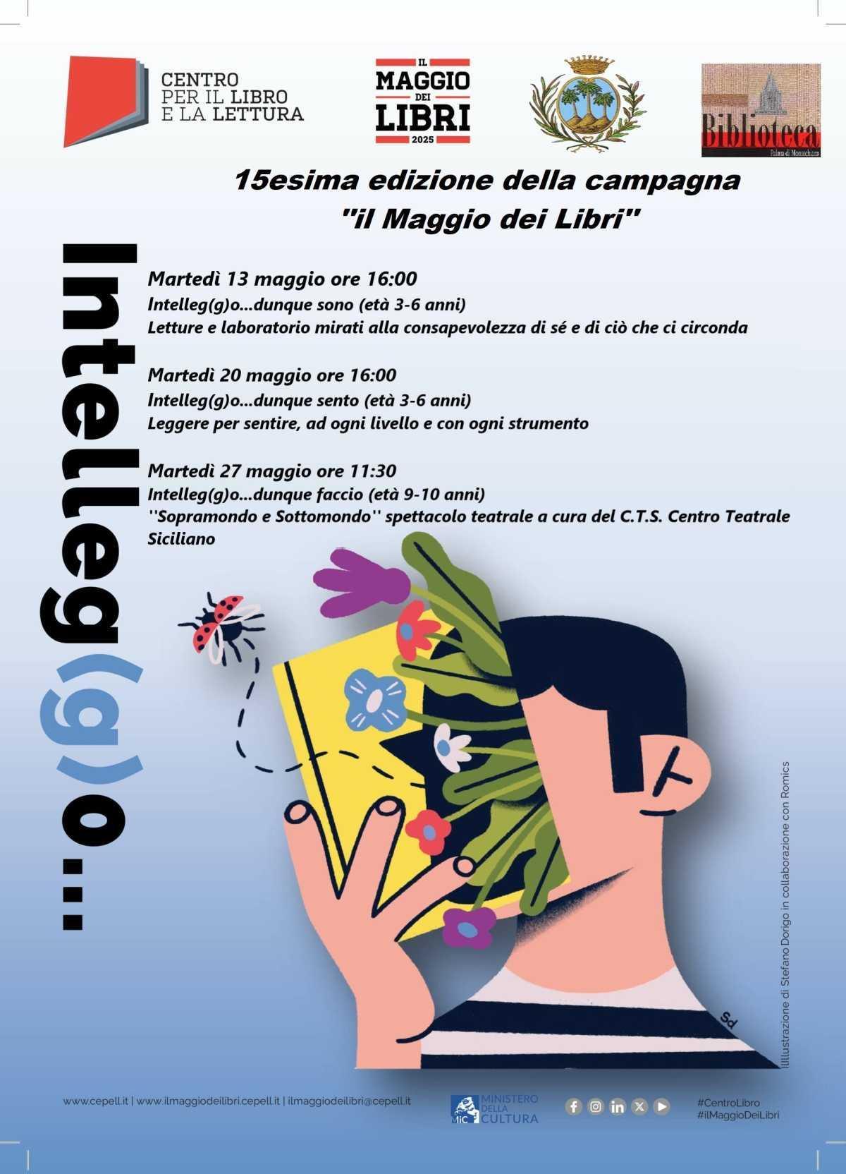 Intelleg(g)o...dunque sono (età 3-6 anni) Letture e laboratorio mirati alla consapevolezza di sé e di ciò che ci circonda (inizio ore 16.00)