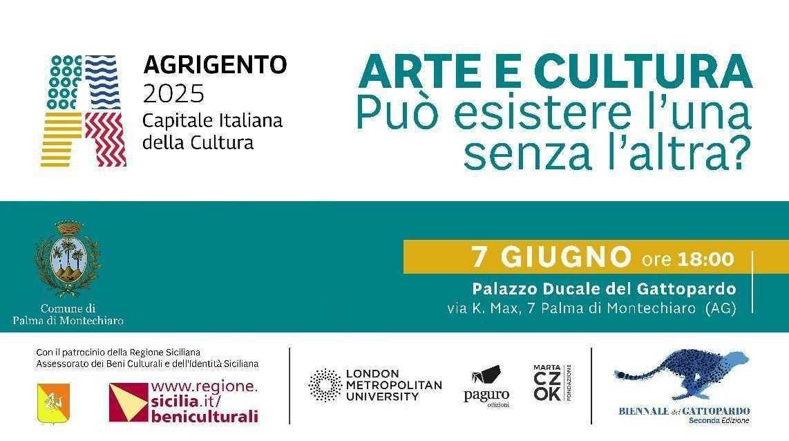 ARTE E CULTURA può esistere l'una senza l'altra? (inizio ore 18.00) ARTE E CULTURA può esistere l'una senza l'altra? (inizio ore 18.00)