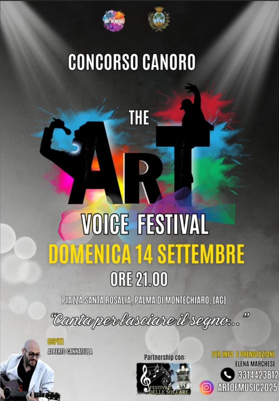 Spettacolo Musicale THE ART VOICE FESTIVAL (Inizio ore 21:00)