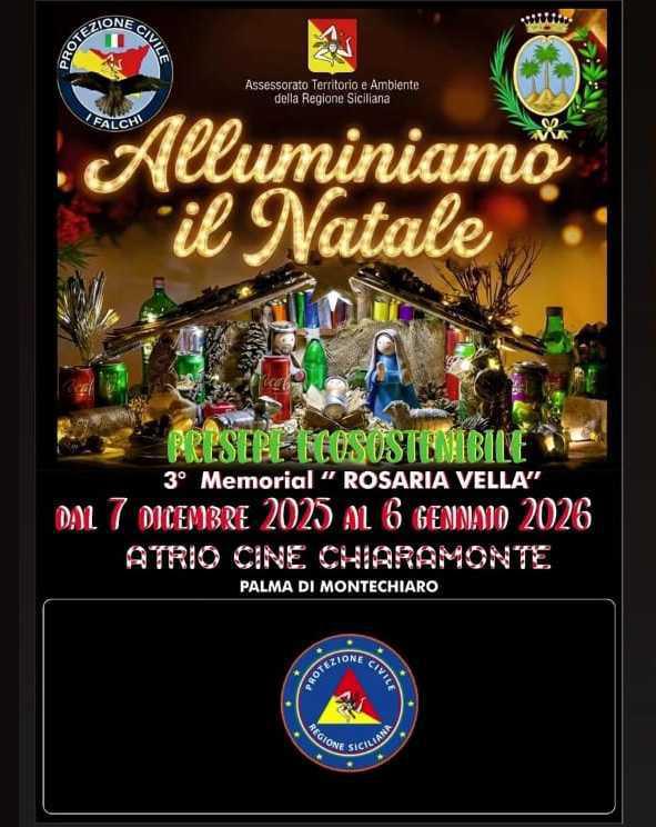 "Illuminiamo il Natale" presepe ecosostenibile - 3° memorial Rosaria Vella
