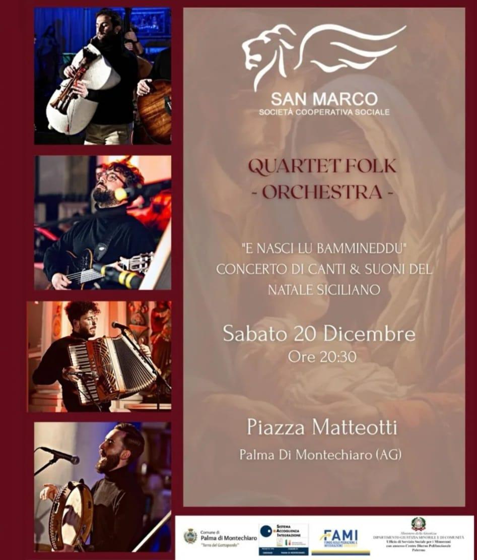 "E Nasci Lu Bammineddu" Concerto di Canti & Suoni del Natale Siciliano (inizio ore 20.30)