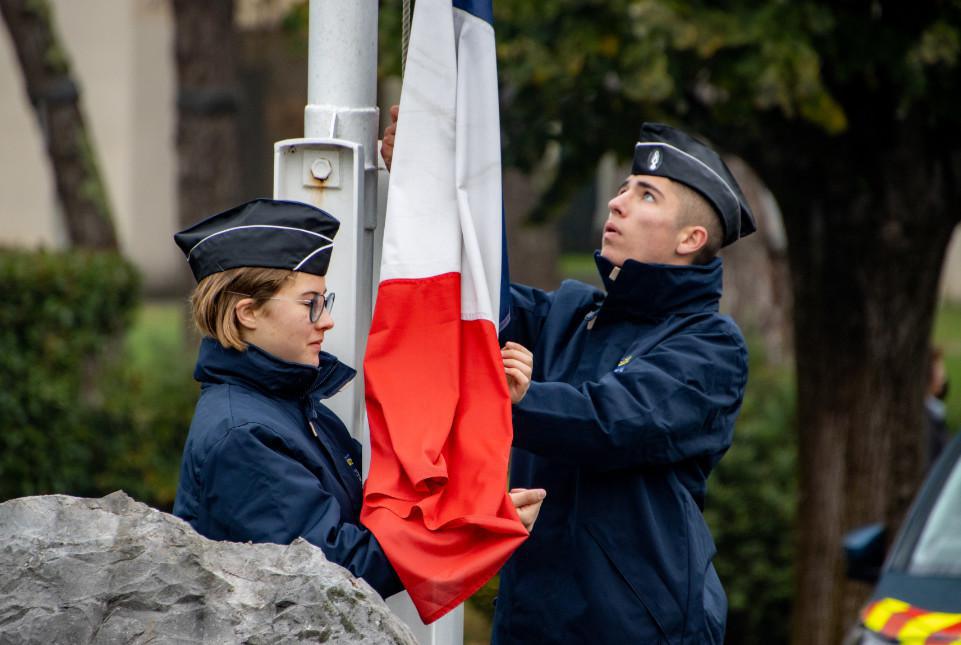 Les Cadets de la Gendarmerie des Pyrénées-Atlantiques à l'honneur le 11 novembre à Orthez
