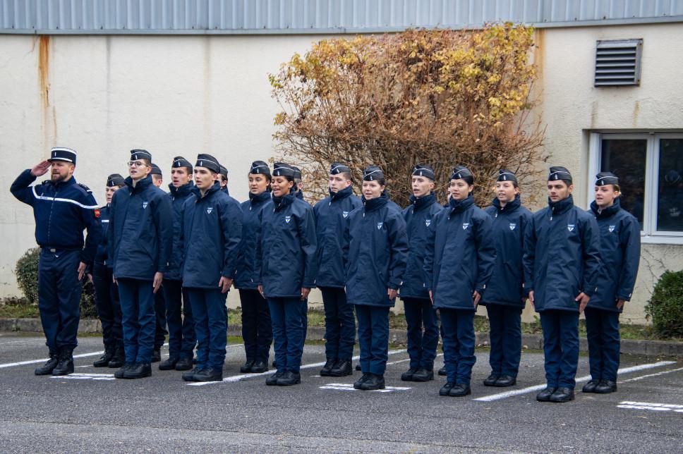 Les Cadets de la Gendarmerie des Pyrénées-Atlantiques à l'honneur le 11 novembre à Orthez