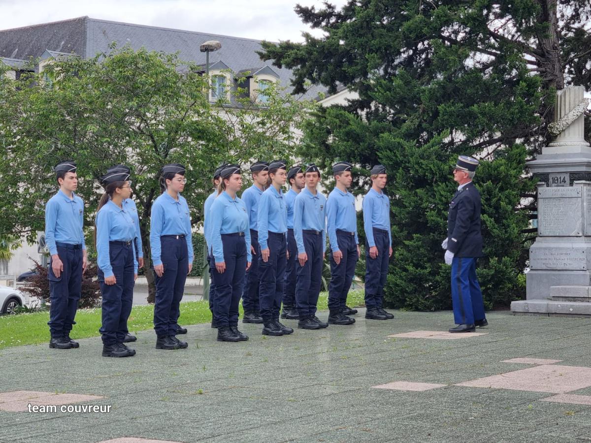 Les Cadets aux cérémonies du 8 mai 2023 à Nay et à Orthez