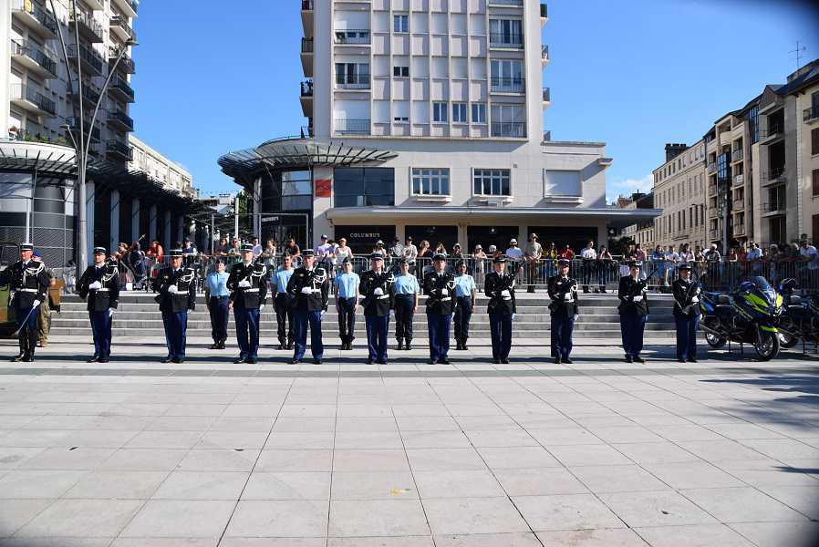 Les cadets à la cérémonie du 14 juillet à Pau