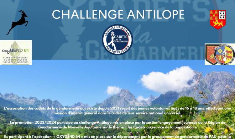 CHALLENGE ANTILOPE AVEC LES CADETS 64 - 2024