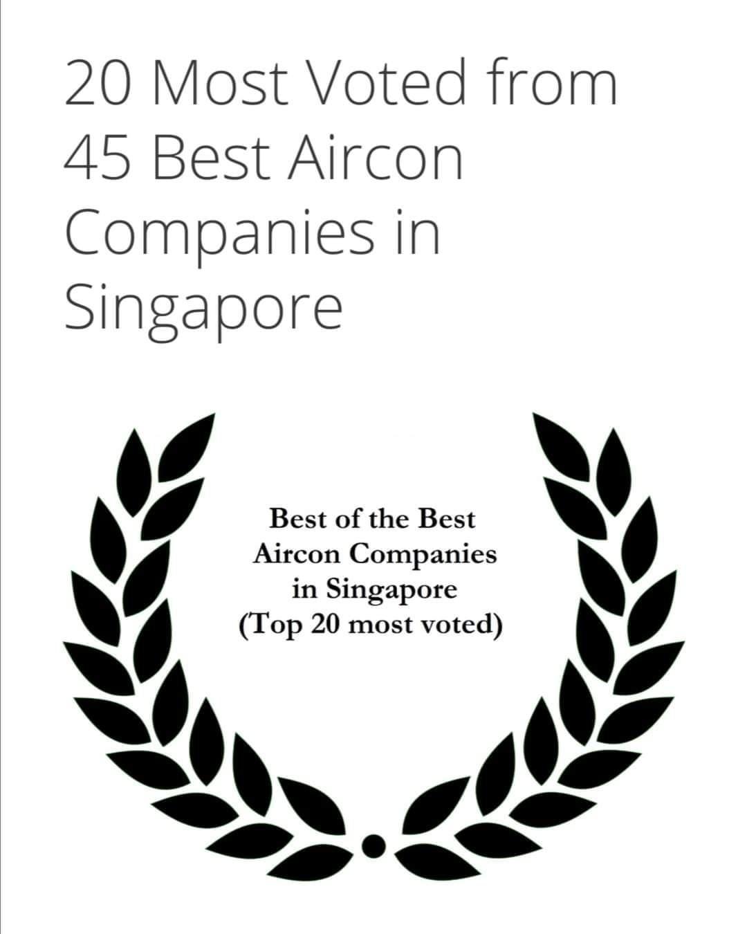 Best of Best Top 20 in Singapore 