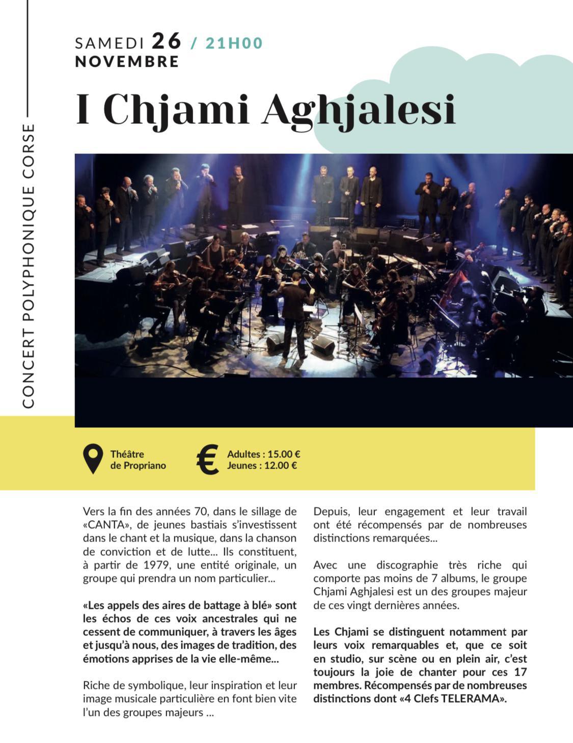 { Concert ~ chants corses } I Chjami Aghjalesi