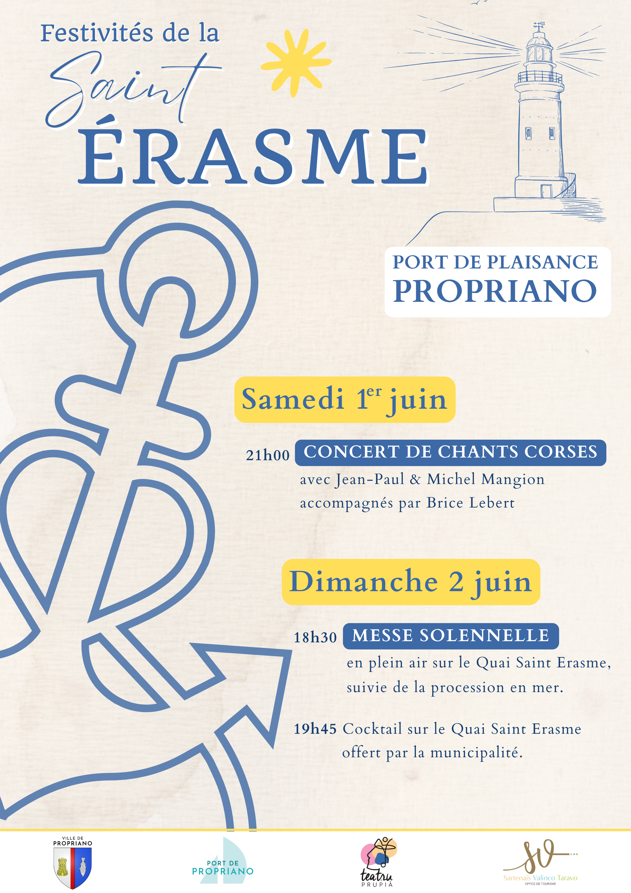 Saint Érasme : Fête des pêcheurs de Propriano