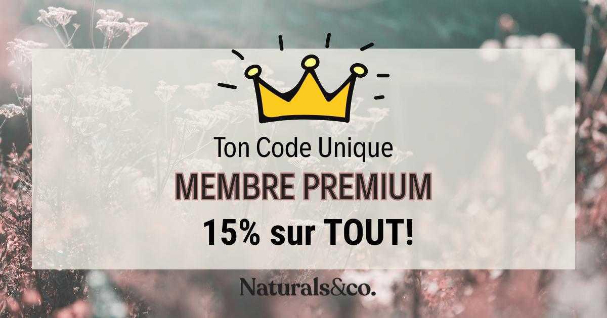 Code Premium (15% sur TOUT)