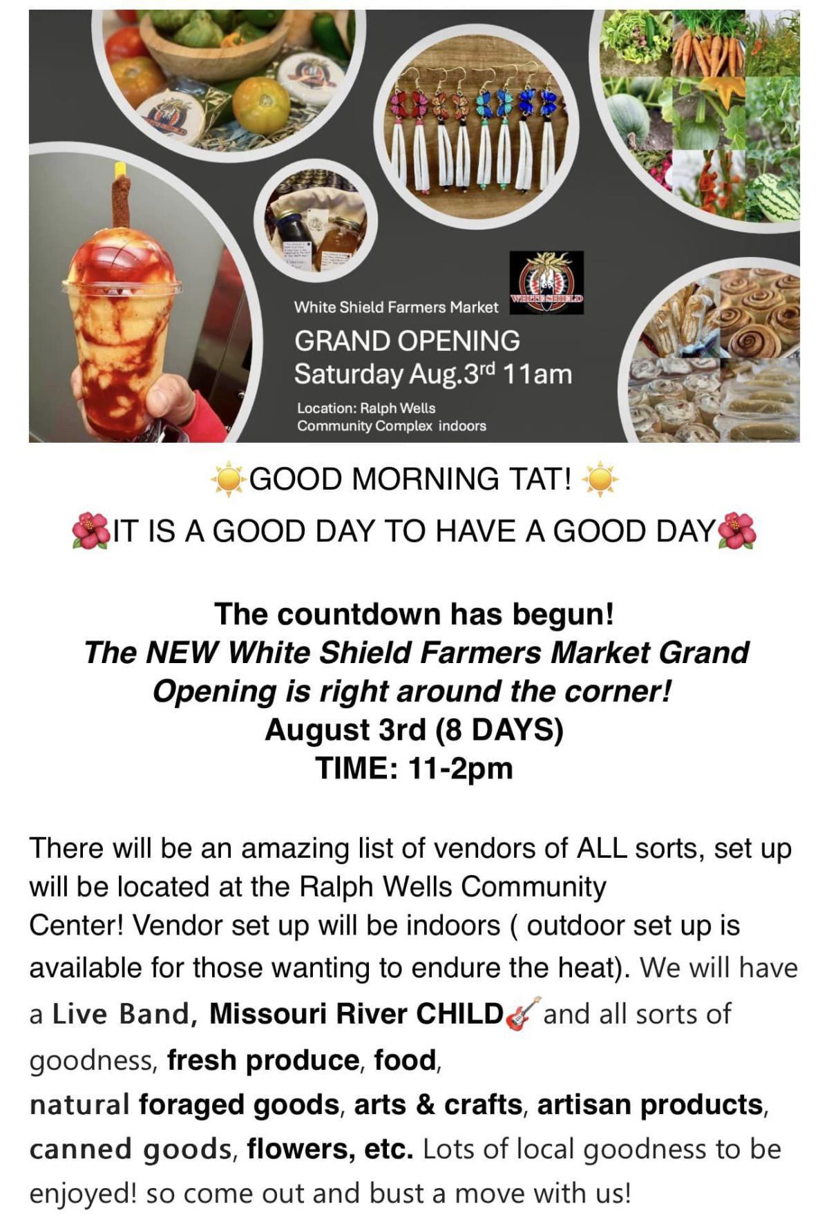 Farmers Market- Grand Opening! 