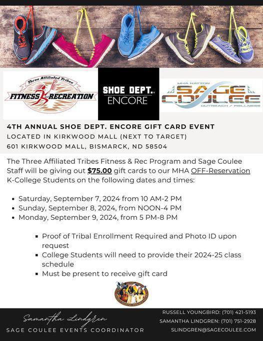 4th Annual Shoe Dept. Gift Card Event