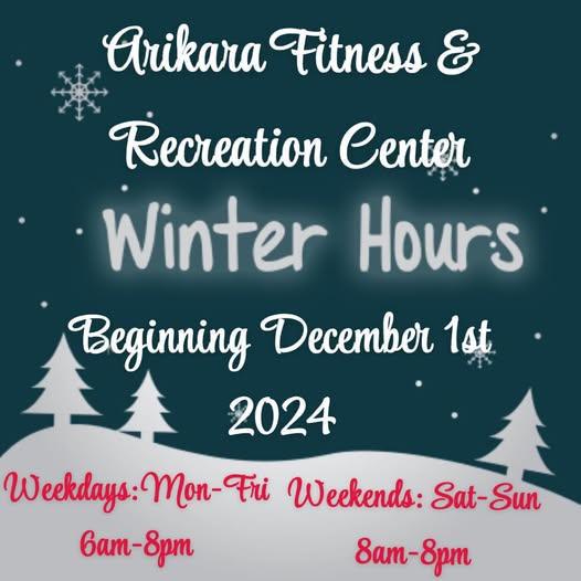 Arikara Fitness & Rec Center Winter Hours