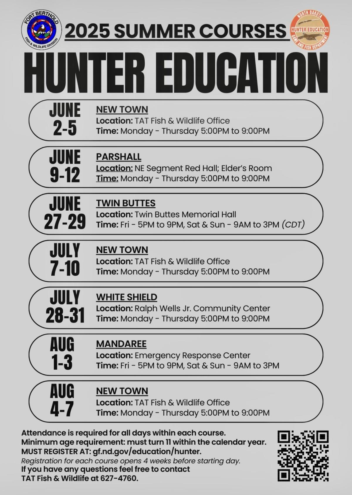 2025 Hunter Education- White Shield