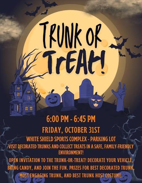 White Shield’s Halloween Carnival and Trunk-or-Treat!