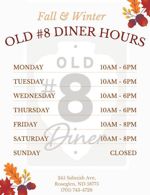 Old #8 Diner Hours