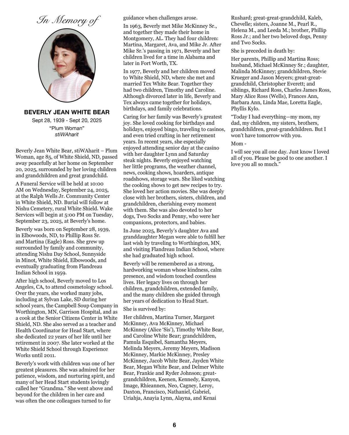 White Shield Star- Oct 2025