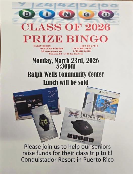 Class of 2026 BINGO