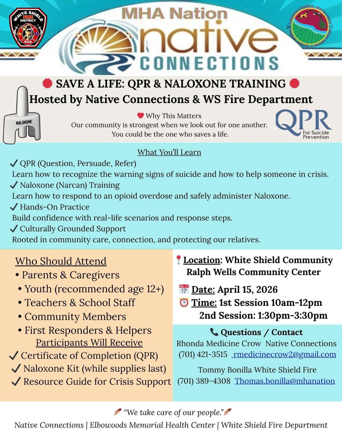 QPR & Naloxone/Narcan Training