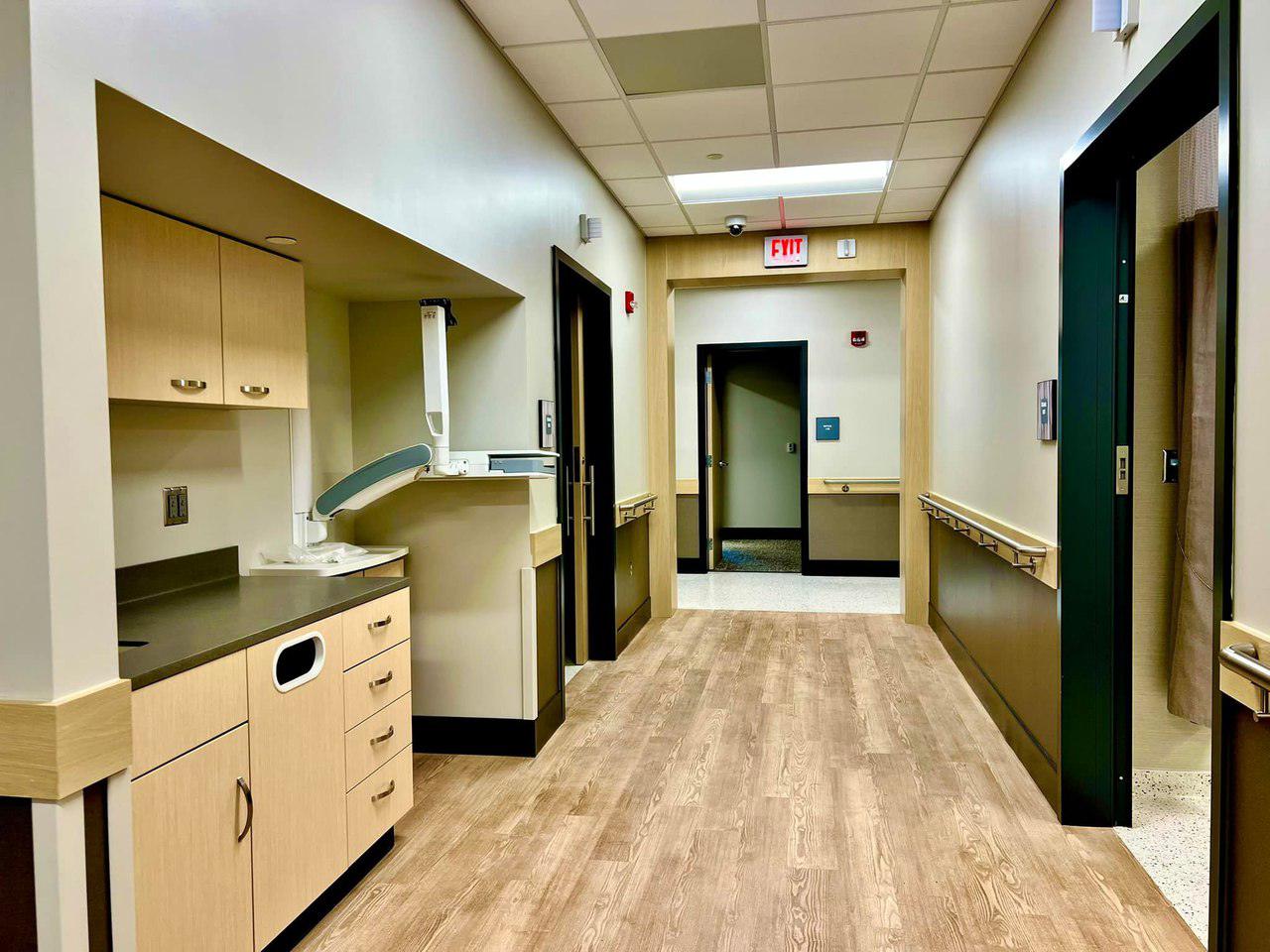 Exam room Hallway