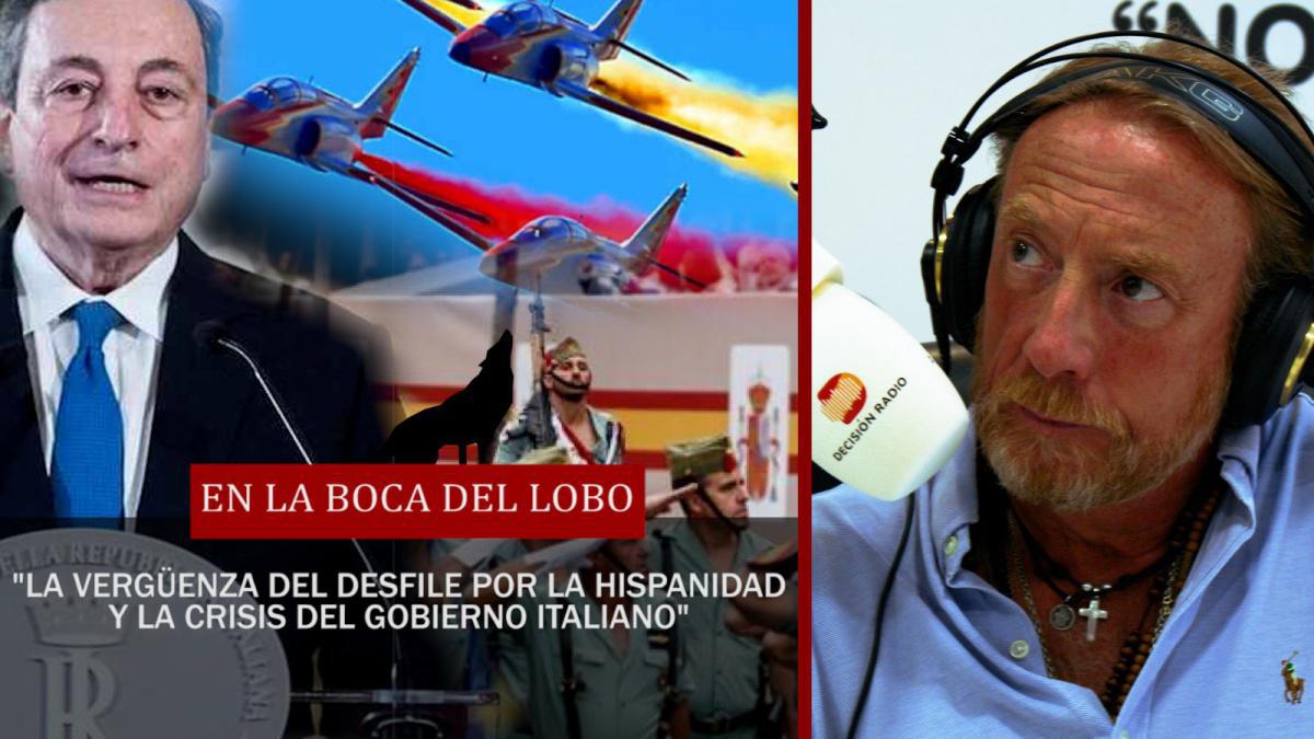 La vergüenza del desfile por la Hispanidad & la crisis del gobierno italiano, En La boca Del Lobo, 13/10/2021