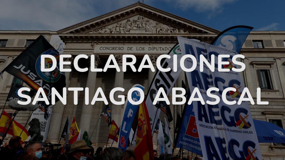 Declaración Santiago Abascal 