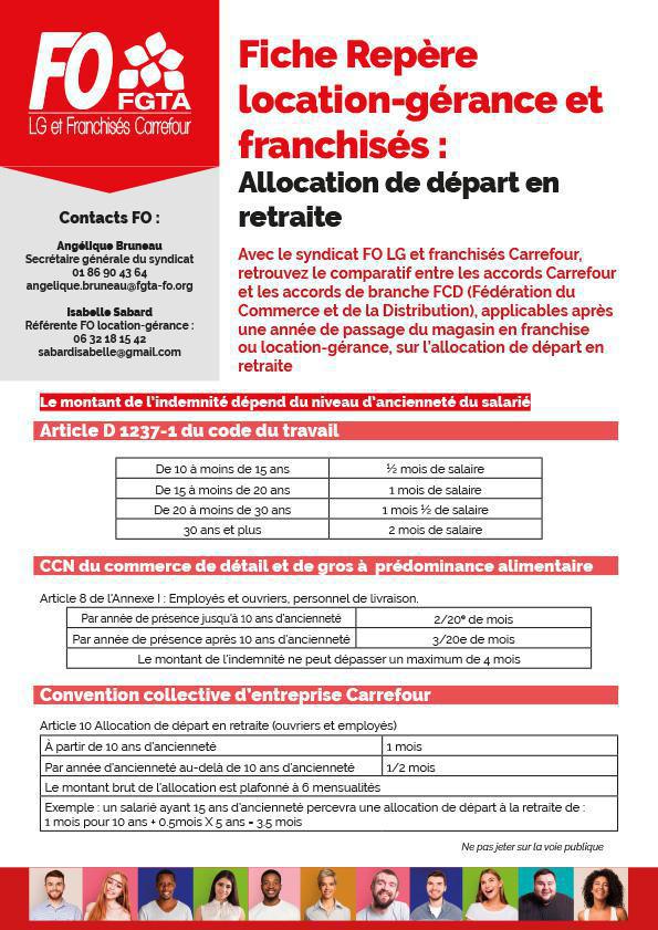 Allocation de départ en retraite