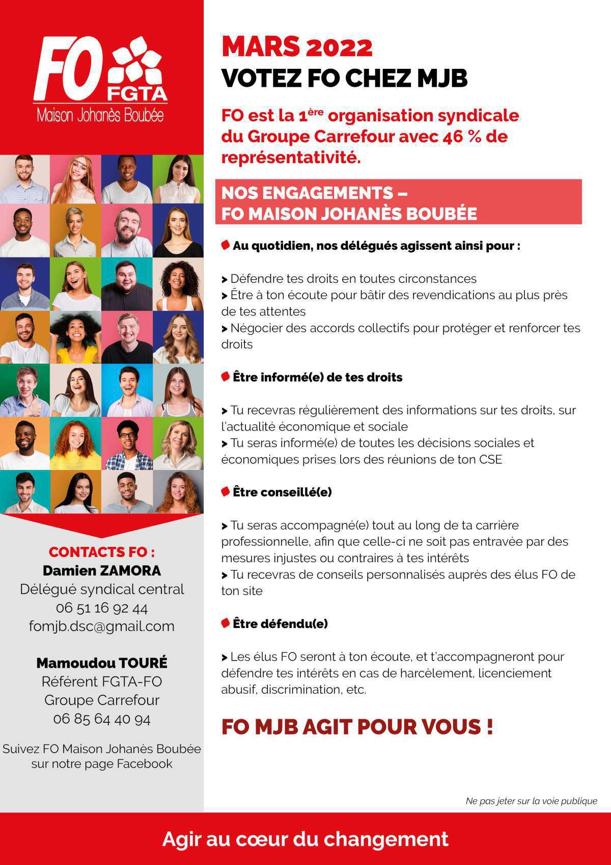 MARS 2022 : VOTEZ FO CHEZ MJB MARS 2022 : VOTEZ FO CHEZ MJB