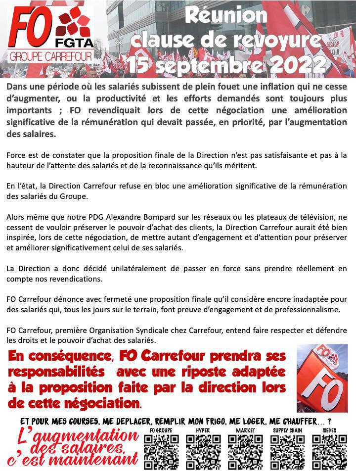 Réunion « clause de revoyure » 15 septembre 2022