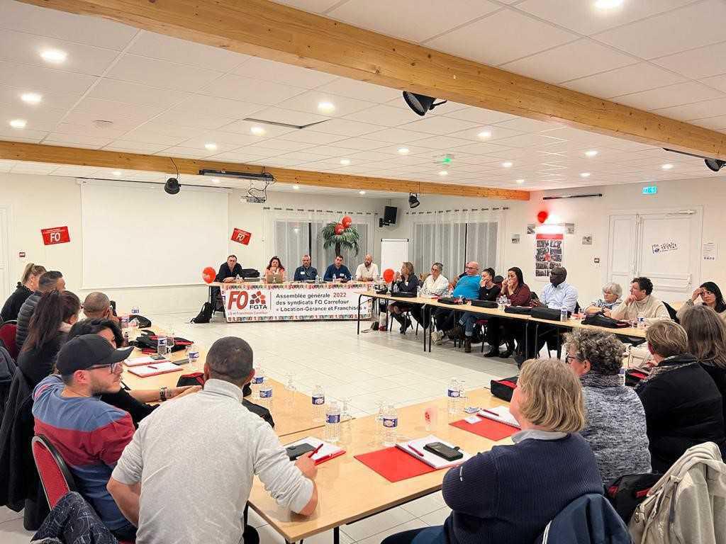 Première AG du syndicat FO LG et franchisés Carrefour