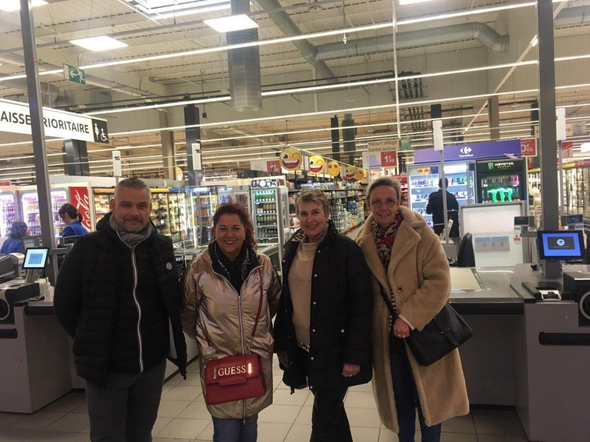 Le syndicat FO LG et franchisés Carrefour à la rencontre des équipes de l’Est de la France