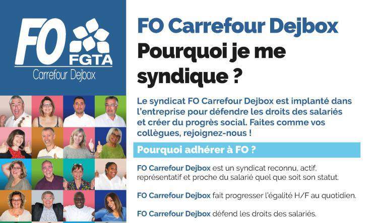 FO Carrefour Dejbox : pourquoi je me syndique ?