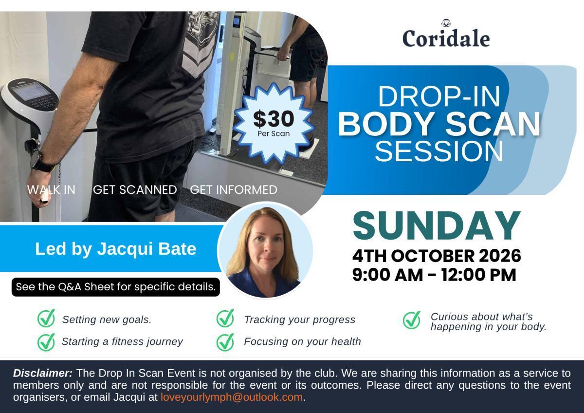 Drop-In Body Scan Session at Club Coridale!