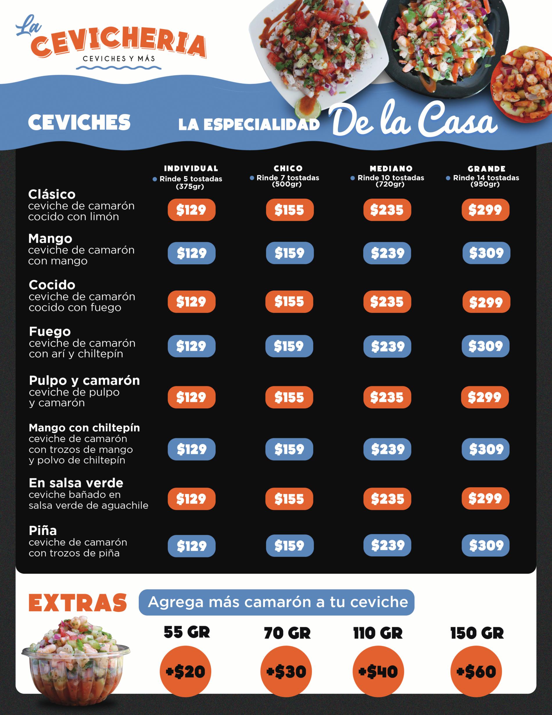 Menu Cevicheria Frente 2