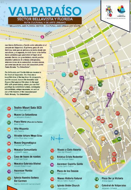 Mapa Sector Cerro Bellavista y Florida Mapa Sector Cerro Bellavista y Florida