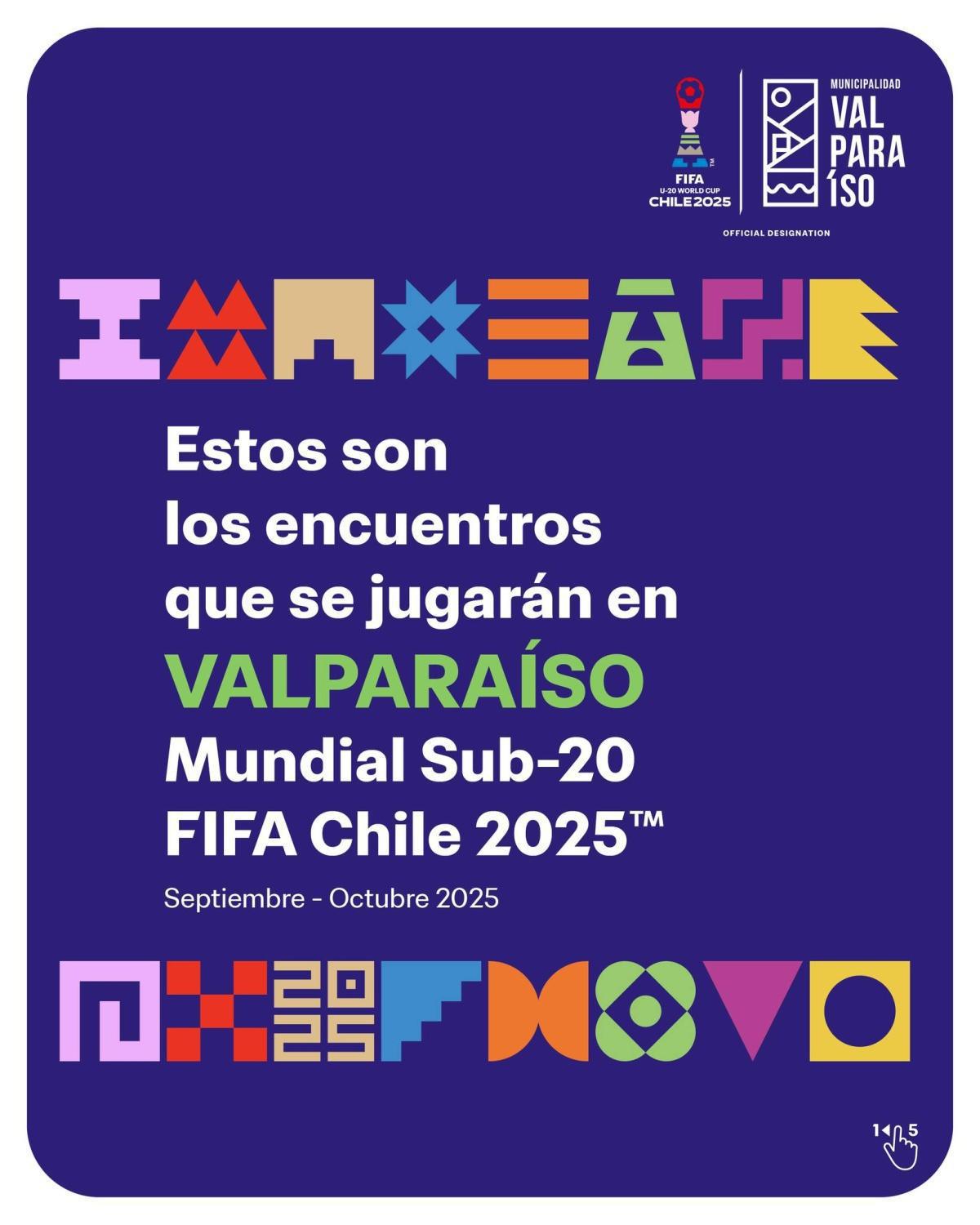 ¡Valparaíso se viste de fútbol con el Mundial Sub-20 FIFA Chile 2025! ¡Valparaíso se viste de fútbol con el Mundial Sub-20 FIFA Chile 2025!
