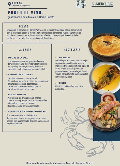 Bitácora de Sabores de Valparaíso — por Marcelo Beltrán