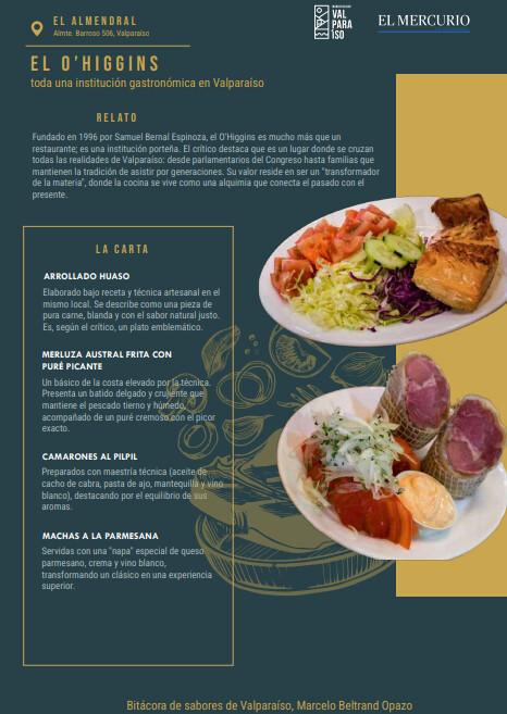Bitácora de Sabores de Valparaíso — por Marcelo Beltrán