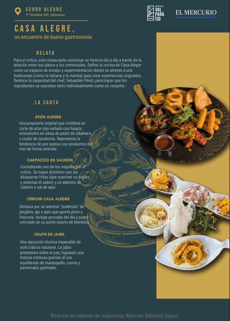 Bitácora de Sabores de Valparaíso — por Marcelo Beltrán