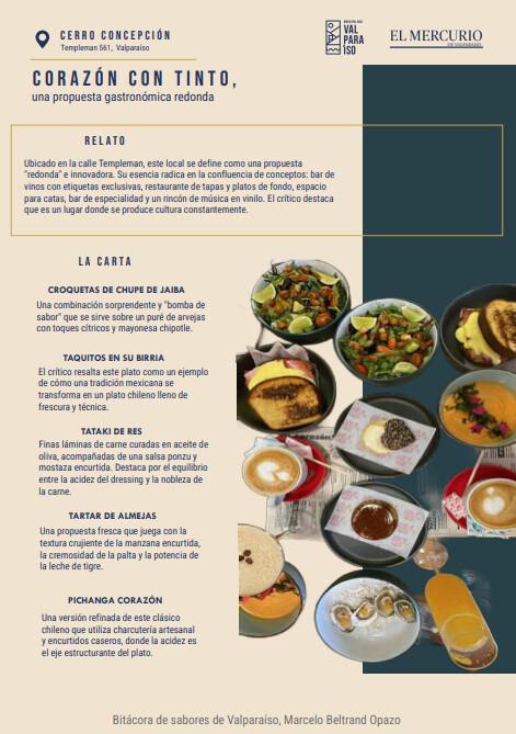 Bitácora de Sabores de Valparaíso — por Marcelo Beltrán